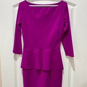 Chiara Boni La Petite Robe Peplum Cocktail Dress
